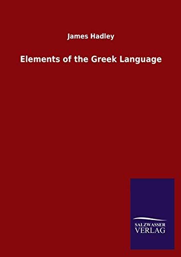 Elements Of The Greek Language
