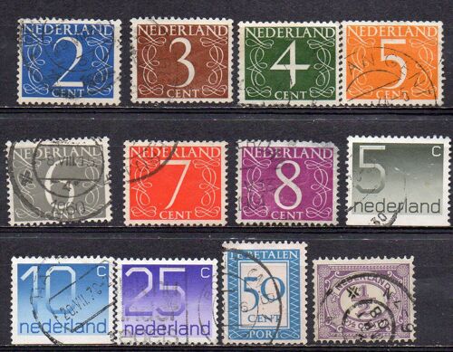 Pays-Bas- Lot De 18 Timbres Oblitérés- Chiffres
