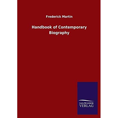 Handbook Of Contemporary Biography