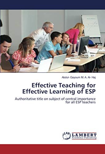 Effective Teaching For Effective Learning Of Esp