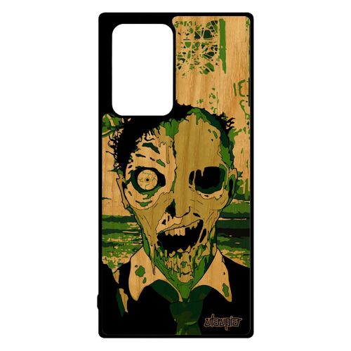 Coque Zombie Galaxy Note 20 Ultra Bois Silicone Antichoc Mort Vivant Vert Original Epouvante Halloween Housse Fin Du Monde Samsung