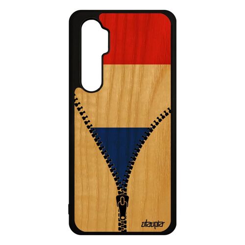 Coque pour Xiaomi mi Note 10 lite bois silicone drapeau france français coupe d'europe jeux olympiques Euro coupe du monde foot noir