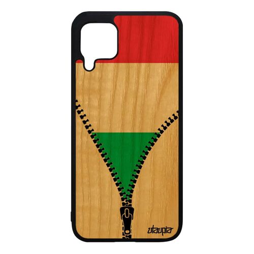 Coque Vrai Bois Silicone Drapeau Italie Italien Huawei P40 Lite Portable Jo Etui Coupe D'europe Euro Football Rigide Foot Dessin De