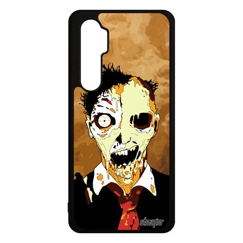 Coque zombie Xiaomi mi Note 10 lite en silicone fumee housse brouillard mort vivant horreur Orange squelette nuage etui halloween 4G