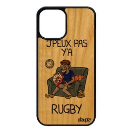 Coque En Bois Iphone 12 Mini Silicone J'peux Pas Y'a Rugby Comique Unique Gris Drole Humour 4g Je Xv De France Supporter Jpeux