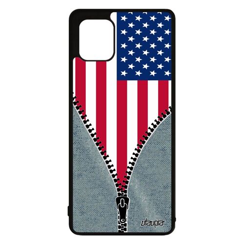 Coque Silicone Samsung Galaxy Note 10 Lite Drapeau Etats Unis Usa Americain Foot Jeux Olympiques Basket Mobile Etui Case Jeans Jo De