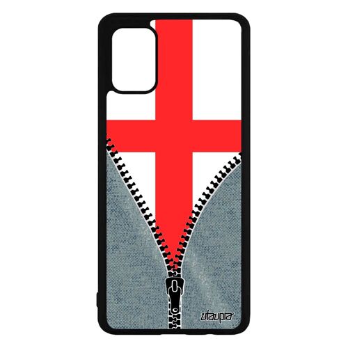 Coque Pour Samsung Galaxy A71 Silicone Drapeau Angleterre Anglais Foot Euro Jeans Jeux Olympiques Rugby Case Jo Grande Bretagne 4g