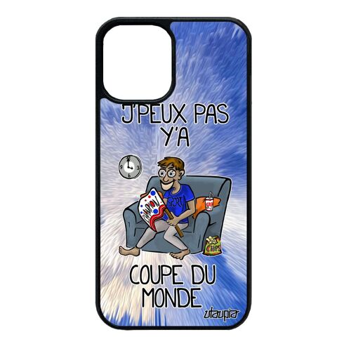 Coque Iphone 12 Mini Silicone J'peux Pas Y'a Coupe Du Monde Drole Humour 256 Go Rigide Je Rugby Bleu Sport Comique Football De