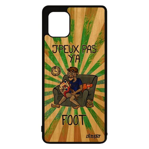 Coque Silicone Note 10 Lite Bois J'peux Pas Y'a Foot Humour Noir Vert Cover Football Drole Comique Housse Je Texte De Samsung Galaxy