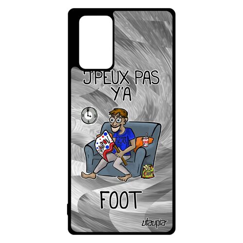 Coque Note 20 Silicone J'peux Pas Y'a Foot Humoristique Smartphone Texte Gris Etui Supporter Drole Cover Football Je Samsung Galaxy