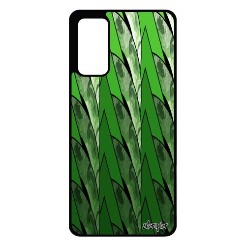 Coque en silicone Samsung Galaxy S20 FE marbre coloré de protection vert motif moderne geometrie peinture design texture telephone