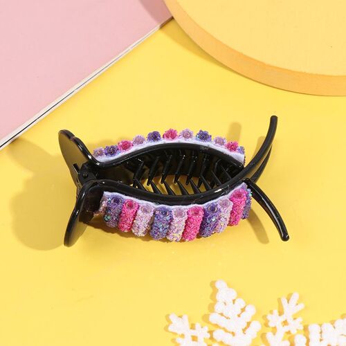 Pinces À Cheveux Arc En Ciel Pour Femmes, Pinces À Cheveux, 3 Couleurs, Gros Crabes, Queue De Cheval, Chignon 