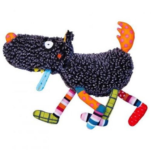 Doudou peluche Loup chien grelot Fnac eveil et jeux ebulobo