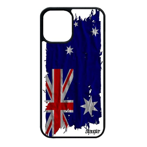 Coque Silicone Iphone 12 Mini Drapeau Australie Australien Case Pas Cher Basket Foot Housse Smartphone Jeux Olympiques Tissu