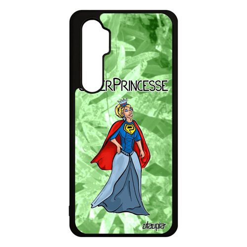 Coque en silicone Xiaomi mi Note 10 lite super princesse noir bd femme drole heros TPU comique smartphone comics telephone pas cher