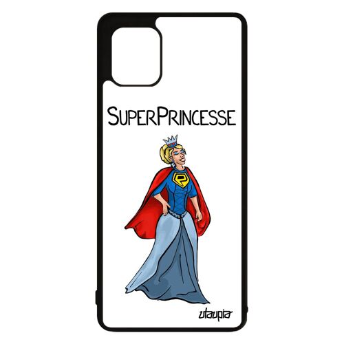 Coque super princesse Samsung Note 10 lite en silicone comique de protection blanc heros 4G femme drole humour dessin comics galaxy