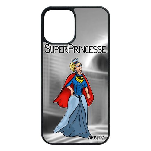 Coque Super Princesse 12 Pro/Iphone 12 Silicone Telephone Mobile Drole Heros Fille Texte Humoristique Comics Portable Case