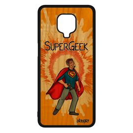 Coque Xiaomi Redmi Note 9s En Bois Silicone Super Geek Drole Portable Gamer Humour Heros Comics Console Humoristique 4g Bd Orange De