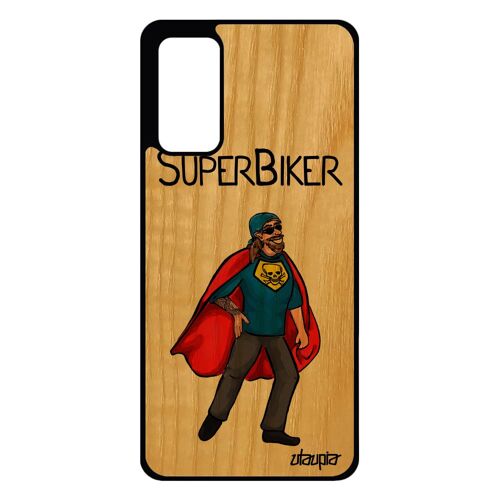 Coque Super Biker Motard Antichoc Pour S20 Fe En Bois Silicone Personnalisé Bande Dessinée Heros Texte De Protection Samsung Galaxy