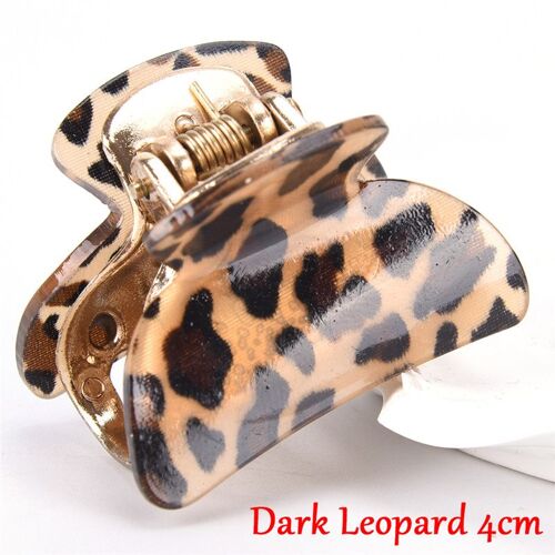 Pince À Cheveux En Acrylique, Design Spécial Pour Femmes, À La Mode, Grain Léopard, Griffes, Accessoires Pour Cheveux, 1 Pièces, 4 Tailles, Offre Spéciale 
