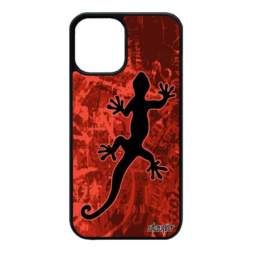Coque Antichoc Pour Iphone 12 Mini Silicone Salamandre Metal Lezard Rouge Tpu Amour Animal Street Art Triton Journal Case De