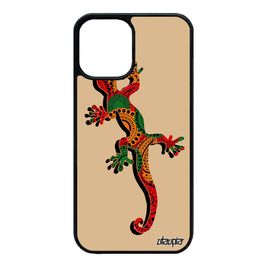 Coque En Silicone Pour Iphone 12 Mini Salamandre De Protection Reptile Animaux Reggae Jaune Esprit Du Feu Lezard Ethnique Etui