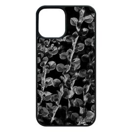 Coque En Silicone Pour Iphone 12 / 12 Pro Motif Feuilles Unique Gris De Protection Floral Plantes Jolie Effet Design Rigide
