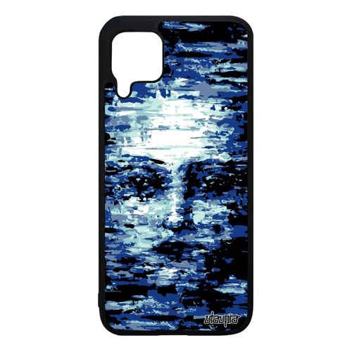 Coque Telephone P40 Lite Silicone Portrait Visage Antichoc Homme Bleu Artistique Art Paranormal Etui Creation Motif Femme 4g Huawei