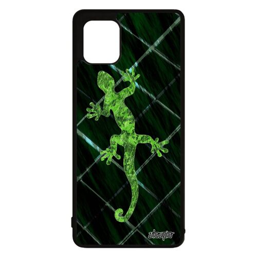 Coque Samsung Galaxy Note 10 Lite Silicone Salamandre Noir Smartphone Animal Grille Dessin Vert Image Etui Anphibien Homme Animaux