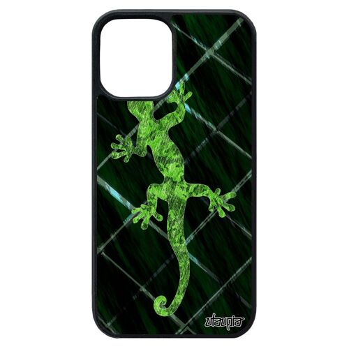 Coque silicone iPhone 12 pro max salamandre animaux Vert legendaire housse image animal anphibien telephone lezard dessin case