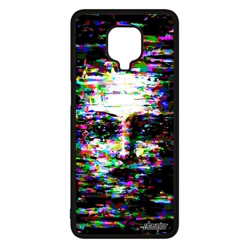 Coque Xiaomi Redmi Note 9 pro en silicone portrait femme visage personnalisé original artistique peinture case Jaune portable enfant