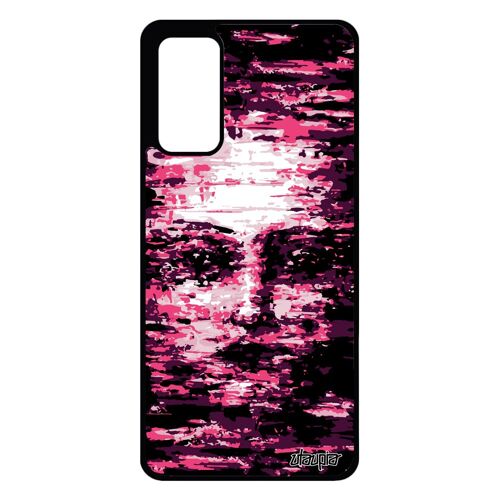 Coque silicone pour Samsung Galaxy S20 FE portrait noir fille peinture a l'huile etui visage miroir telephone TPU art made in France