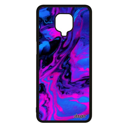 Coque Xiaomi Redmi Note 9s Silicone Peinture Metal Violet Art Texture Telephone Motif Etui Case Original Nature M2003j6a1g Coloré De