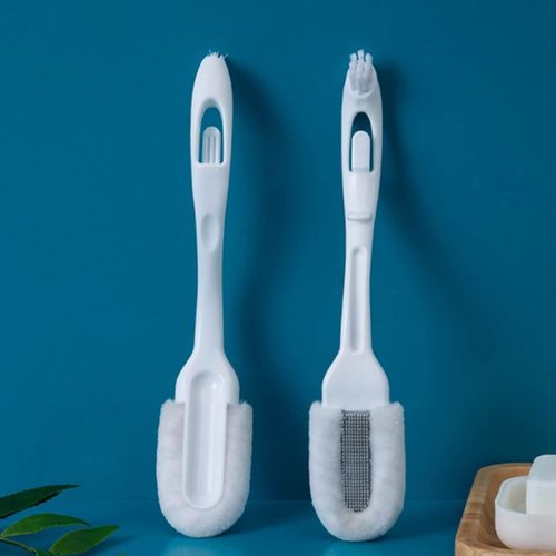 Brosse De Nettoyage De Chaussures En Peluche Douce, Ne Blesse Pas Les Chaussures, Brosses De Nettoyage À Long Manche, Planche D'entretien Du Tissu, Nettoyeur Du Cuir, Soins Des Baskets 1 Pièces