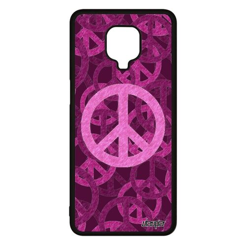 Coque Redmi Note 9 pro silicone Peace and love femme unique personnalisé housse Rose yoga ragga dessin espoir image & Tattoo Xiaomi