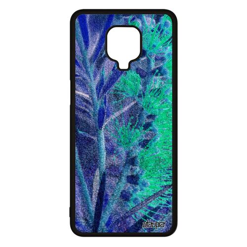 Coque Fleurs Pour Xiaomi Redmi Note 9s Silicone Violet Design Telephone Portable Texture Mobile Nature Fond Housse Original Florale