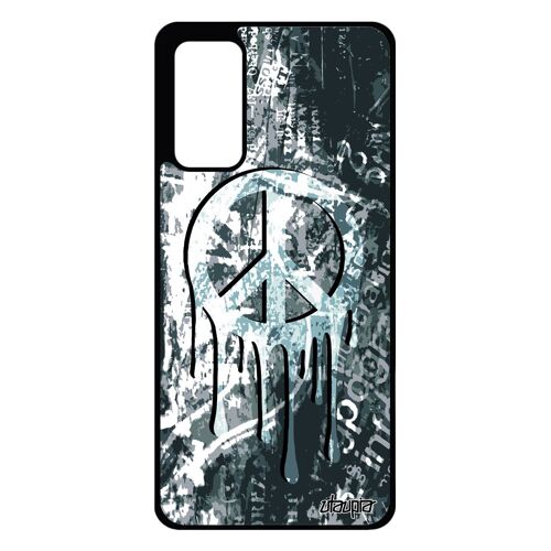 Coque S20 FE silicone peace and love espoir rasta Gris tatouage peinture ragga reggae homme hippie symbole graffiti Samsung galaxy