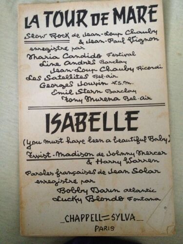 "La Tour De Mare" & "Isabelle "