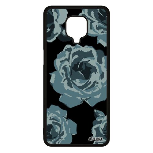 Coque pour Xiaomi Redmi Note 9 pro silicone rose fleur case nature floral belle romantique etui love personnalisé mariage M2003J6B2G