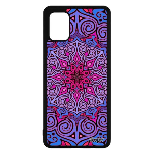 Coque Mandala Samsung A71 Silicone Solide Nepal Cover Coloré Rosace Mobile Cadeau Saint Valentin Portable Imprimé Diagramme Galaxy