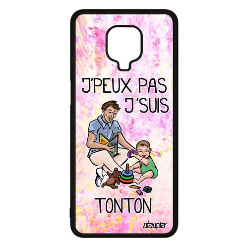 Coque Xiaomi Redmi Note 9s Silicone Humour J'peux Pas J'suis Tonton Housse Comique Dessin Je Case Smartphone Oncle Violet Drole De
