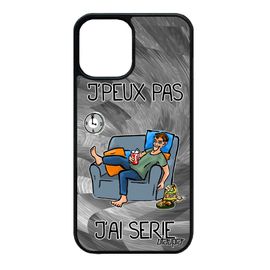 Coque Iphone 12 Mini Silicone J'peux Pas J'ai Série Manga Texte Gris Telephone Metal Smartphone Jpeux Etui Television Drole De