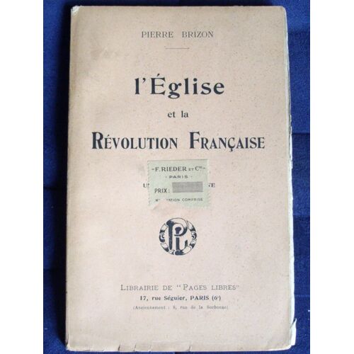L'eglise Et La Révolution Française