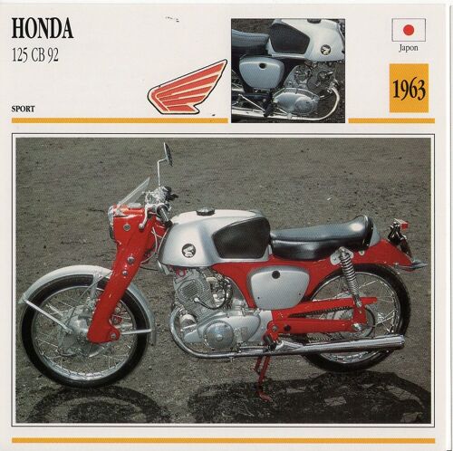 Fiche Moto Passion Honda 125 Cb 92