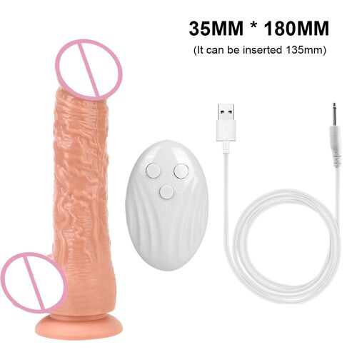 Godemiché Chauffant Pour Femmes, Grosse Bite, Réaliste, Vibrateur De Pénis, Jouets Sexuels Pour Lesbiennes, Télécommande, Machine Sexuelle