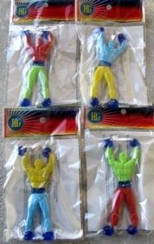 Jeu 4 Figurines Bonhommes Acrobates Kermesse Anniversaire