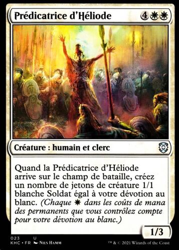 Prédicatrice D' Héliode - Mtg - Deck Commander Kaldheim - U - 23