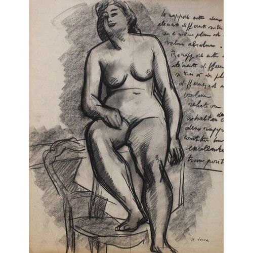 Xavier Josse(1910-1991) Superbe Nu Erotique 1950 Collaborateur De Zadkine