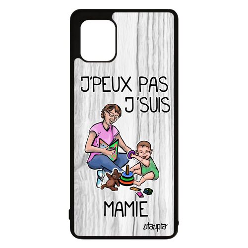 Coque Pour Note 10 Lite Silicone J'peux Pas J'suis Mamie Bumper Humour Texte Bande Dessinée Humoristique Grand Mere Samsung Galaxy