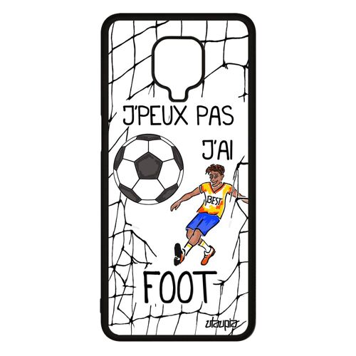Coque Redmi Note 9s silicone jpeux pas j'ai foot football smartphone drole humour Blanc etui sport bande dessinée dessin de Xiaomi